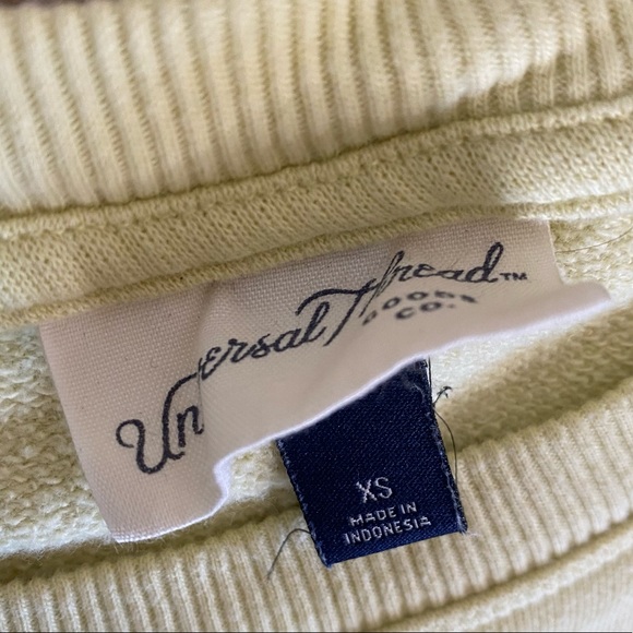 UNIVERSAL THREAD DEL SOL YELLOW SWEATSHIRT XS - Picture 5 of 7